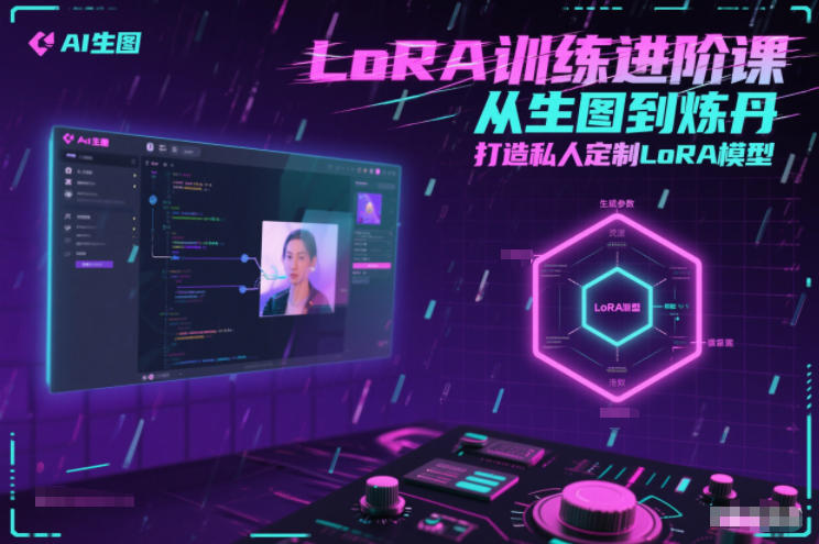 LoRA训练进阶课，从生图到炼丹，打造私人定制LoRA模型-齐力副业