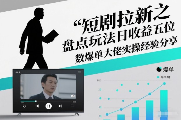 短剧拉新之盘点玩法日收益五位数爆单大佬实操经验分享-齐力副业