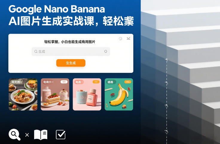 Google Nano Banana AI图片生成实战课，轻松掌握，小白也能生成商用图片-齐力副业