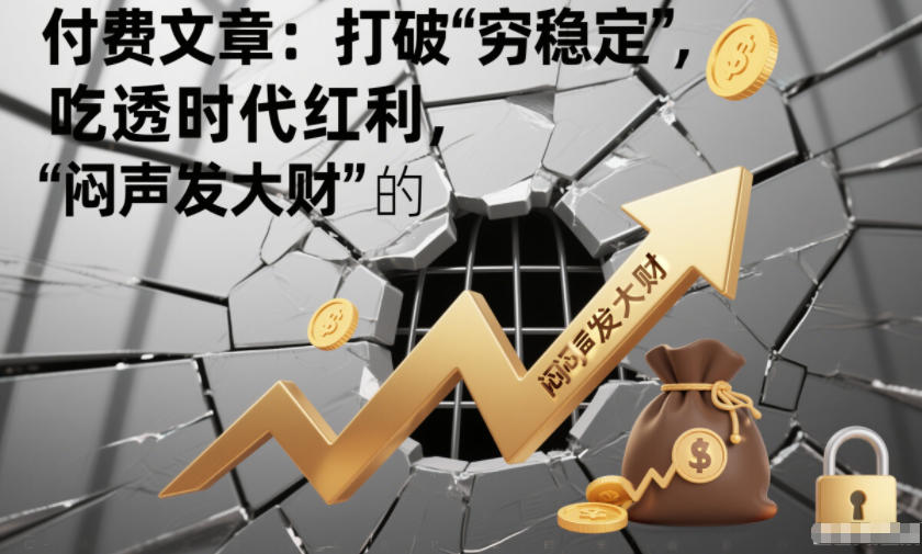 付费文章：打破“穷稳定”，吃透时代红利，“闷声发大财”的终极真谛-齐力副业