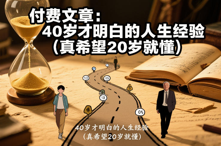 付费文章：40岁才明白的人生经验（真希望20岁就懂）-齐力副业