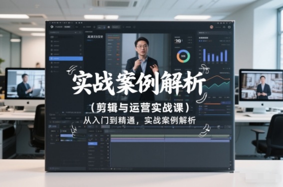 剪辑与运营实战课，从入门到精通，实战案例解析（更新2026）-齐力副业