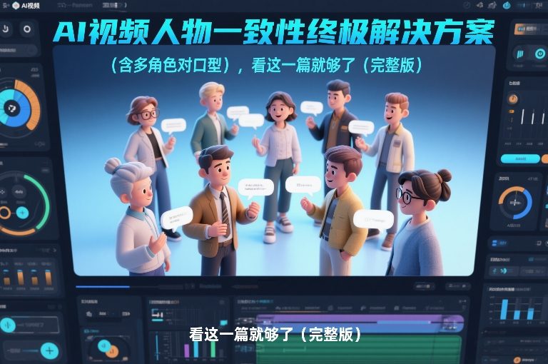 AI视频人物一致性终极解决方案（含多角色对口型），看这一篇就够了（完整版）-齐力副业