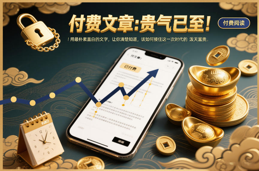 付费文章：贵气已至！用最朴素直白的文字，让你清楚知道，该如何接住这一次时代的泼天富贵-齐力副业