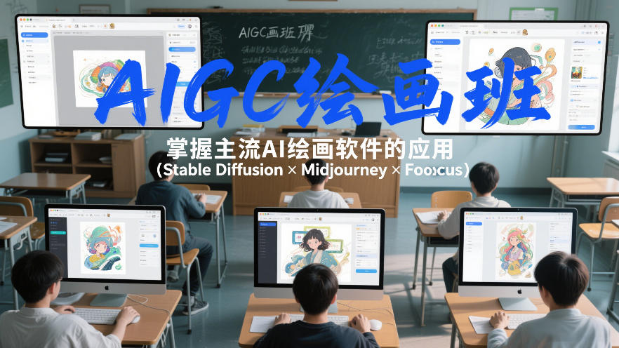 AIGC绘画班，掌握主流Ai绘画软件的应用（Stable Diffusion x Midjourney x Fooocus）-齐力副业