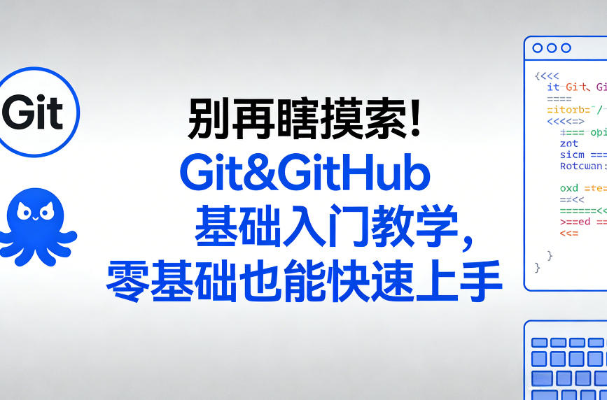 别再瞎摸索！Git&GitHub基础入门教学，零基础也能快速上手-齐力副业