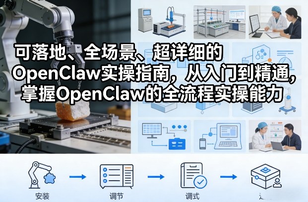 可落地、全场景、超详细的OpenClaw实操指南，从入门到精通，掌握OpenClaw的全流程实操能力-齐力副业