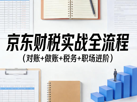 京东财税实战全流程（对账+做账+税务+职场进阶）-齐力副业