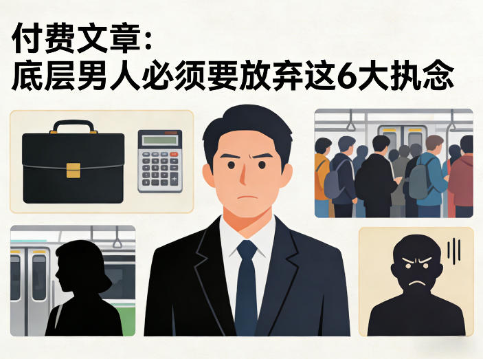 付费文章：底层男人必须要放弃这6大执念-齐力副业