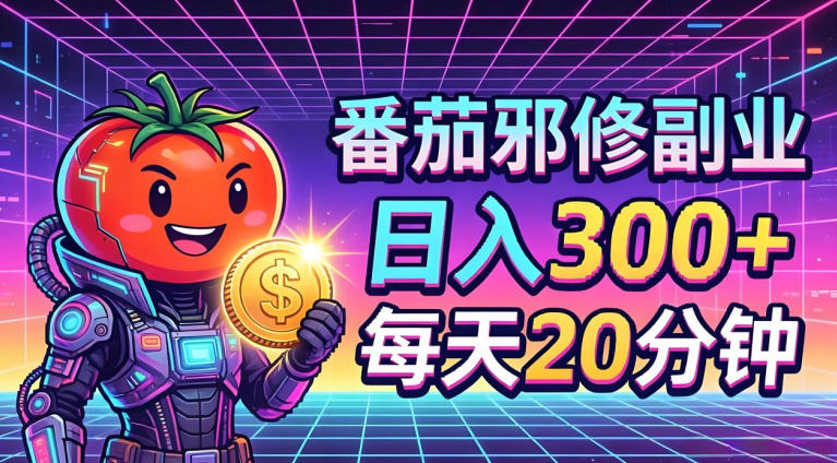 番茄小说撸金，日入300+，每天20分钟！五一必看，独家项目，副业小白友好，超级简单【揭秘】-齐力副业