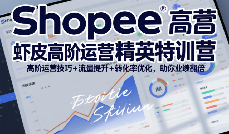 Shopee虾皮高阶运营精英特训营，高阶运营技巧+流量提升+转化率优化，助你业绩翻倍（更新26年5月）-齐力副业