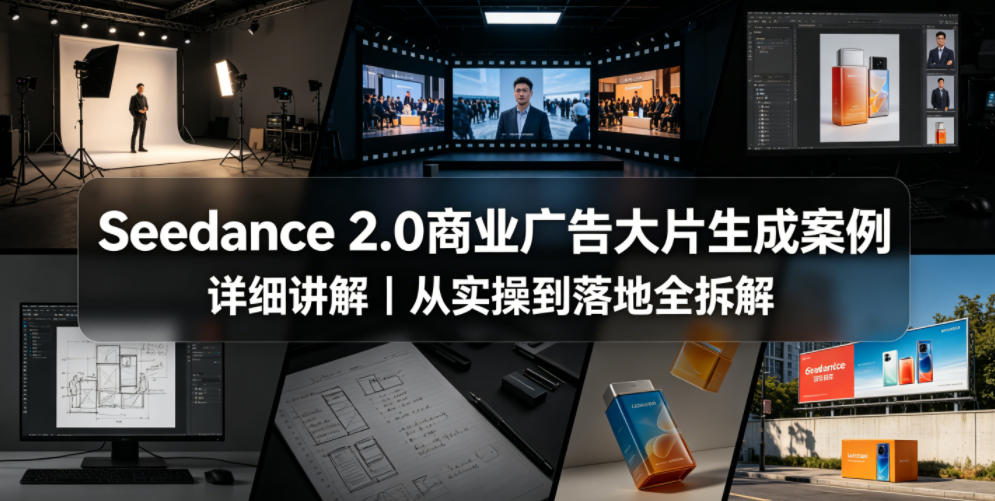 Seedance 2.0商业广告大片生成案例详细讲解｜从实操到落地全拆解-齐力副业