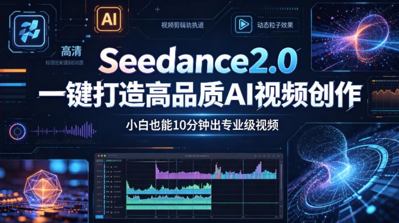 Seedance2.0一键打造高品质AI视频创作，小白也能10分钟出专业级视频-齐力副业