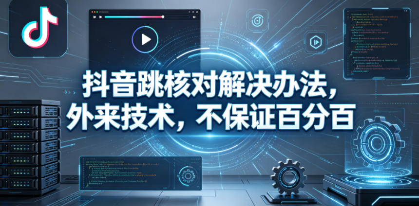 抖音跳核对解决办法，外来技术，不保证百分百-齐力副业