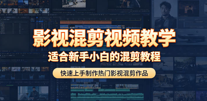 影视混剪视频教学，适合新手小白的混剪教程，快速上手制作热门影视混剪作品-齐力副业