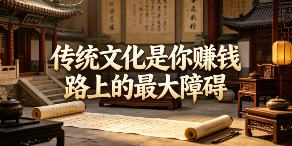 付费文章:传统文化是你賺钱路上的最大障碍-齐力副业
