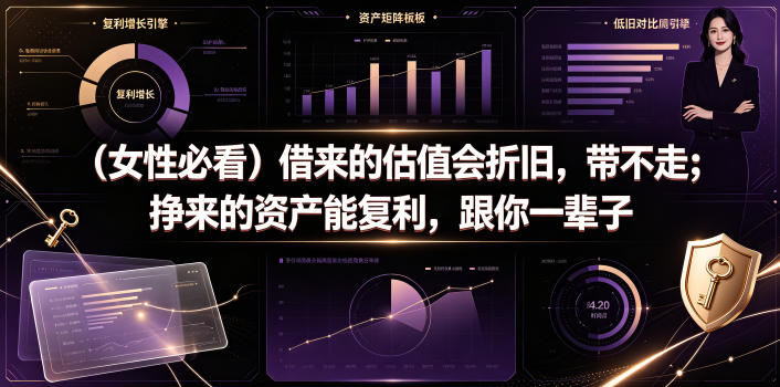 付费文章：（女性必看）借来的估值会折旧，带不走；挣来的资产能复利，跟你一辈子-齐力副业
