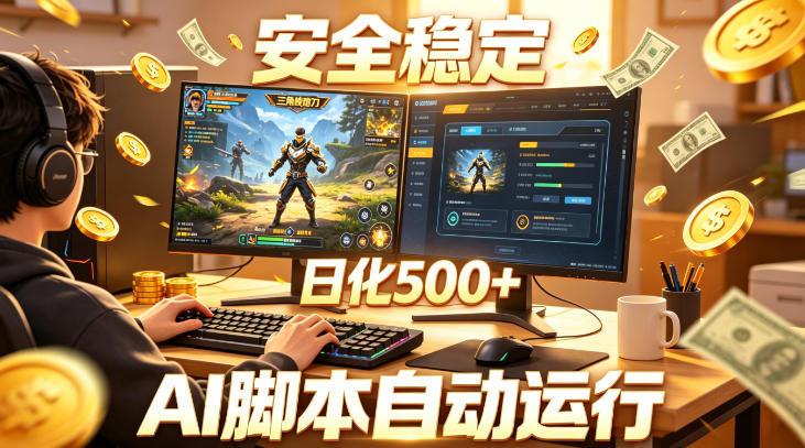 三角洲全自动挂G项目,AI脚本躺賺,日化500+,无需手动操作【揭秘】-齐力副业