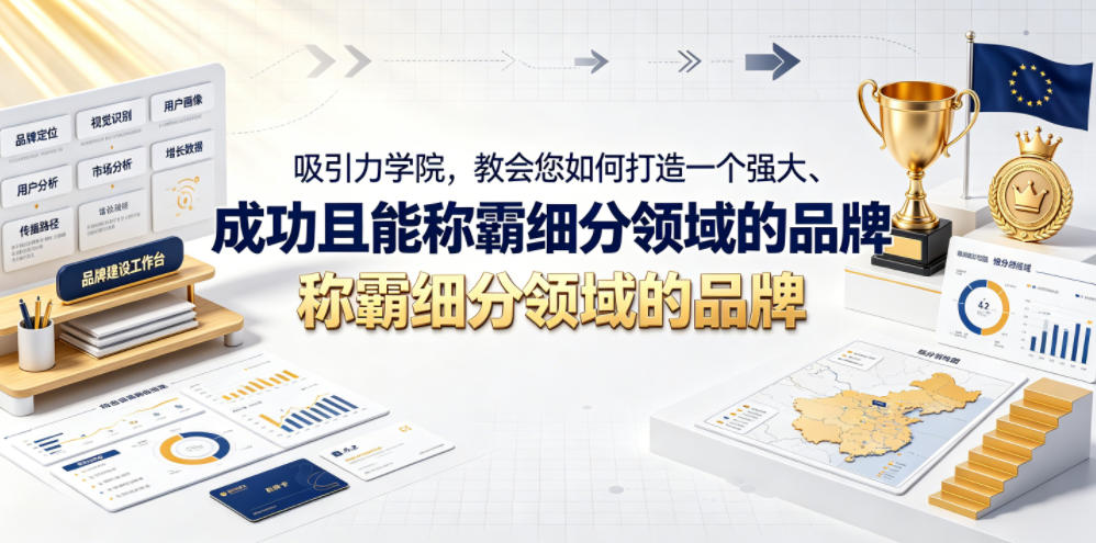 吸引力学院,教会您如何打造一个强大、成功且能称霸细分领域的品牌!【原创双语字幕】-齐力副业