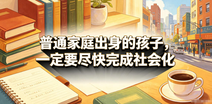 付费文章：普通家庭出身的孩子，一定要尽快完成社会化-齐力副业