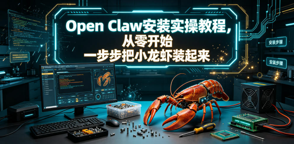 Open Claw安装实操教程,从零开始一步步一步步把小龙虾装起来插图 Open Claw安装实操教程,从零开始一步步一步步把小龙虾装起来插图
