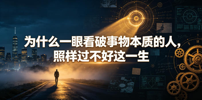 付费文章:为什么一眼看破事物本质的人,照样过不好这一生-齐力副业