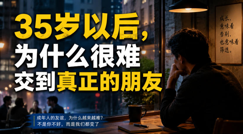 付费文章:35岁以后,为什么很难交到真正的朋友-齐力副业