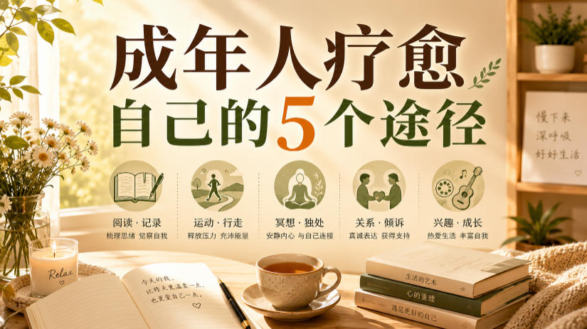 付费文章：成年人疗愈自己的5个途径-齐力副业