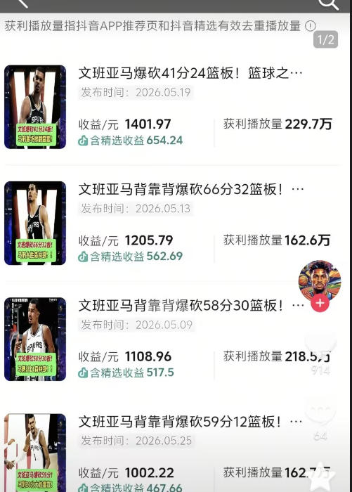 抖音8W粉丝博主的篮球人物深度解析解说教学,零门槛玩转伙伴计划与精选独家,单日稳定收益1k+插图1 抖音8W粉丝博主的篮球人物深度解析解说教学,零门槛玩转伙伴计划与精选独家,单日稳定收益1k+插图1