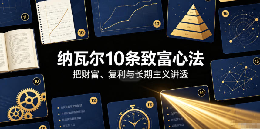 付费文章：纳瓦尔10条致富心法-齐力副业