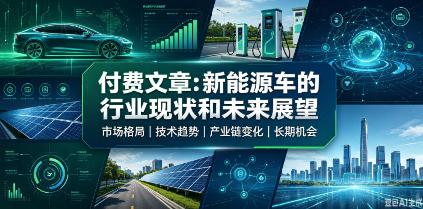 付费文章:新能原车的行业现状和未来展望-齐力副业