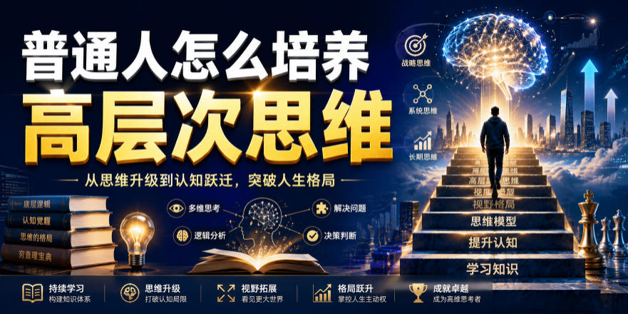 公众号付费文章:普通人怎么培养高层次思维-齐力副业