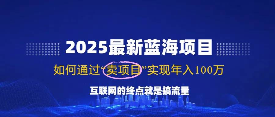 （14305期）2025最新蓝海项目，零门槛轻松复制，月入10万+，新手也能操作！-齐力副业