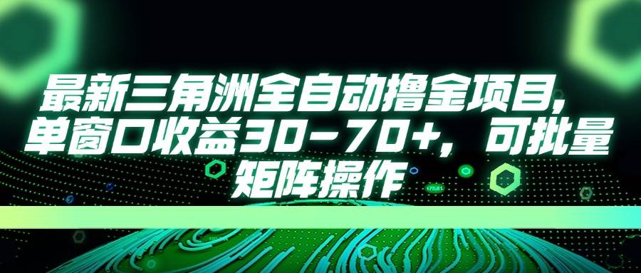 （14191期）最新三角洲全自动撸金项目，单窗口收益30-70+，可批量矩阵操作-齐力副业