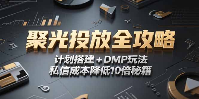 （15254期）2025小红书聚光投放全攻略，计划搭建+DMP玩法，私信成本降低10倍秘籍-齐力副业