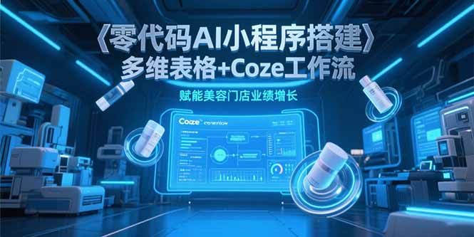 （15239期）零代码AI小程序搭建，多维表格+Coze工作流，赋能美容门店业绩增长-齐力副业