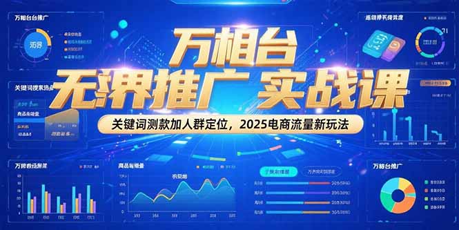 （15192期）万相台无界推广实战课，关键词测款加人群定位，2025电商流量新玩法-齐力副业