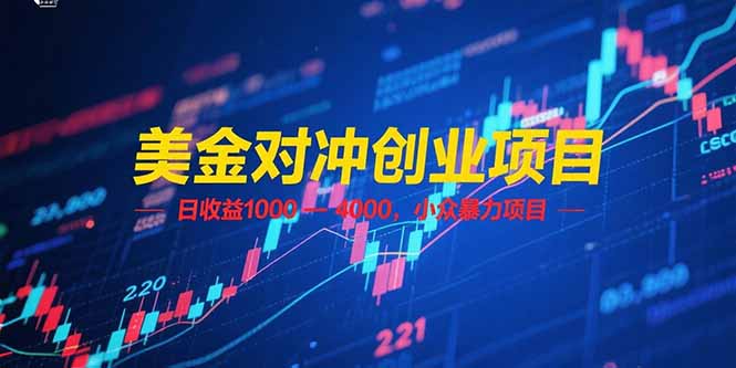 （15187期）美金对冲创业项目，日收益 1000 – 4000，小众暴力项目-知行副业网