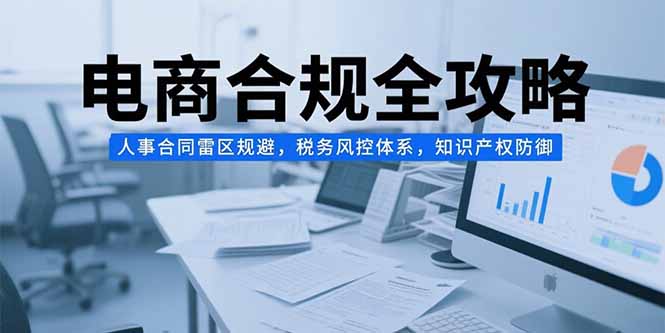 （15377期）电商合规全攻略，人事合同雷区规避，税务风控体系，知识产权防御-齐力副业