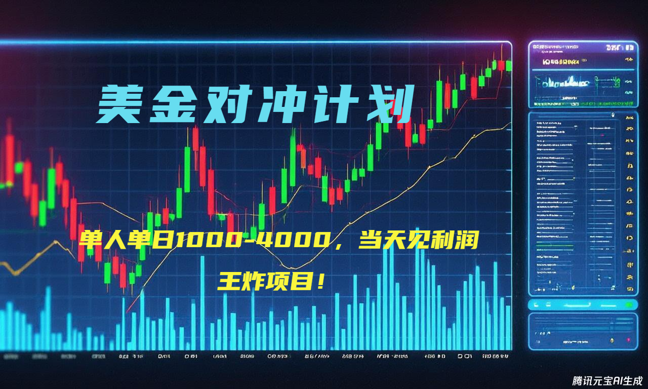（15333期）2025年最暴力项目“美金先登计划”最新最强对冲战法，每日实际收益1K-4K-齐力副业