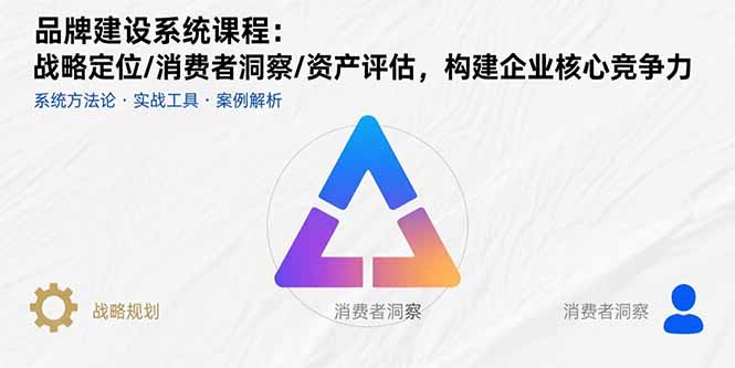 （15772期）品牌建设系统课程：战略定位/消费者洞察/资产评估，构建企业核心竞争力-齐力副业
