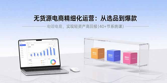 （15896期）无货源电商精细化运营：从选品到爆款，实现轻资产高回报(40+节系统课)-齐力副业
