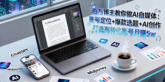 （16131期）百万博主教你做AI自媒体：账号定位+爆款选题+AI创作 打造高转化账号月赚5w-齐力副业