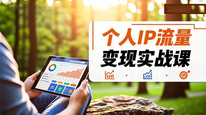 （16525期）个人IP流量变现实战课，涵盖多平台引流、打造个人IP并实现稳定流量变现-齐力副业