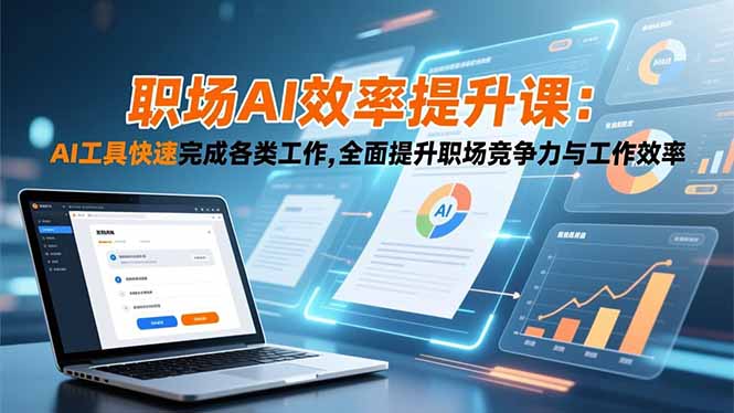 （16598期）职场AI效率提升课：AI工具快速完成各类工作,全面提升职场竞争力与工作效率-齐力副业