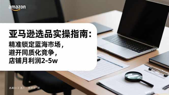 （16523期）亚马逊选品实操指南：精准锁定蓝海市场，避开同质化竞争，店铺月利润2-5w-齐力副业