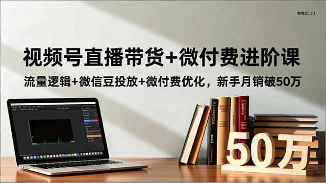 （16684期）视频号直播带货+微付费进阶课：流量逻辑+微信豆投放+微付费优化，新手月销破50万-齐力副业