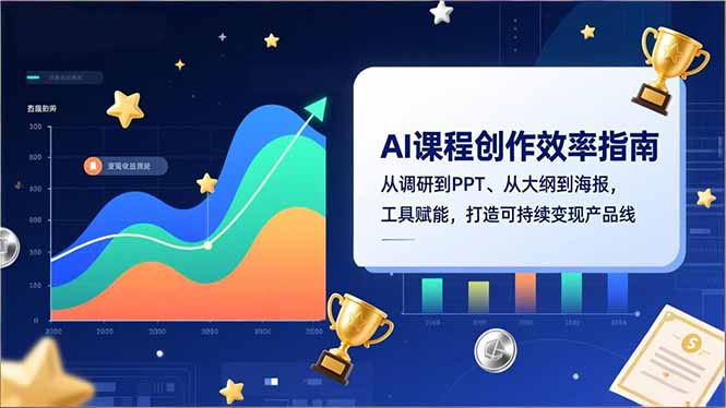 （16947期）AI课程创作效率指南，从调研到PPT、从大纲到海报，工具赋能，打造可持续变现产品线-齐力副业