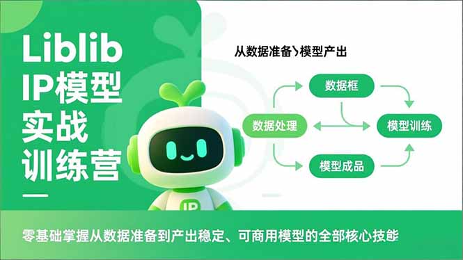 （16955期）Liblib IP模型实战训练营，零基础掌握从数据准备到产出稳定、可商用模型的全部核心技能-齐力副业