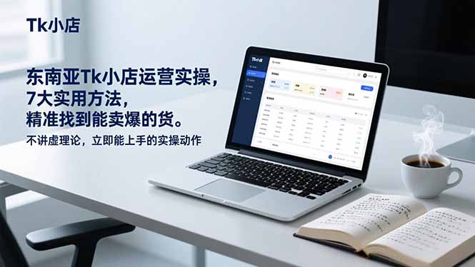 （17041期）东南亚Tk小店运营实操，7大实用方法，精准找到能卖爆的货。不讲虚理论，立即能上手的实操动作-齐力副业
